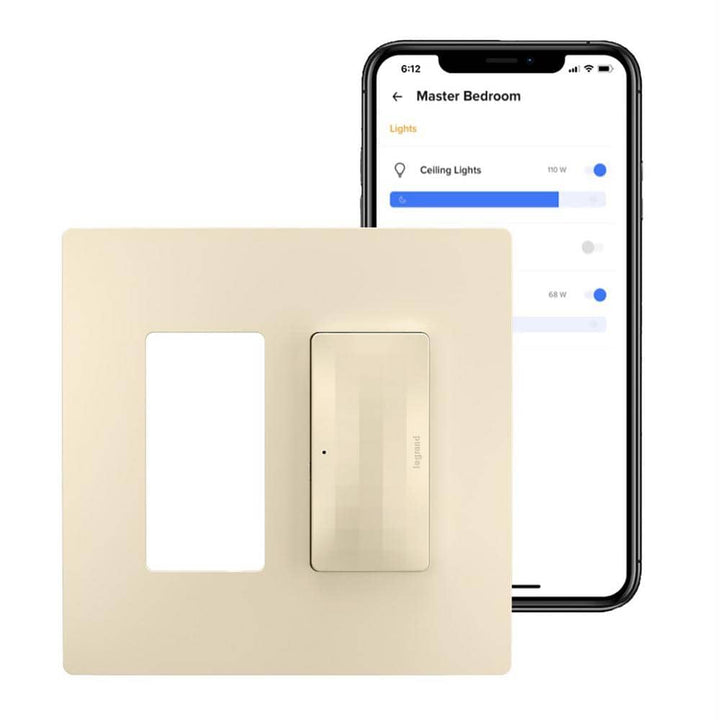 Legrand radiant with Netatmo Surface Mount Smart Gateway Hub, Light Almond