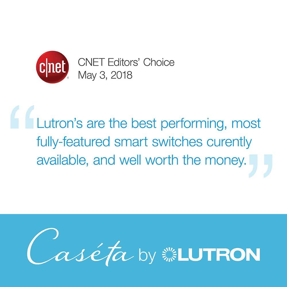 Lutron Caseta Smart Fan Speed Control, for Pull Chain Fans, 1.5-Amp/Single Pole, Light Almond (PD-FSQN-LA)