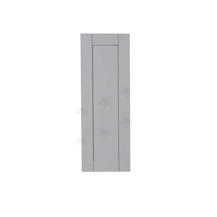 LIFEART CABINETRY Anchester Assembled 12x42x12 in. Wall Cabinet with 1 Door 3 Shelves in Light Gray
