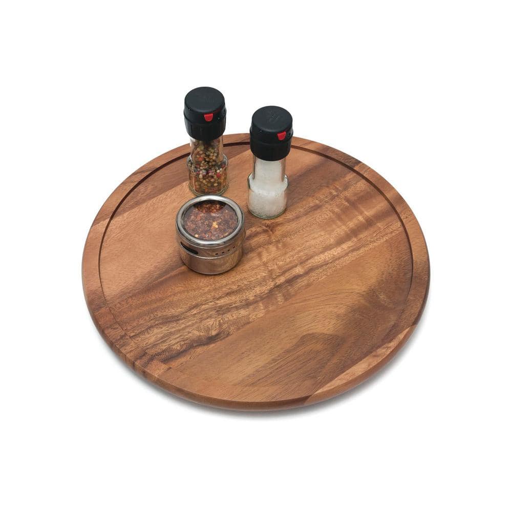 Lipper International 14 in. Acacia Lazy Susan Turntable