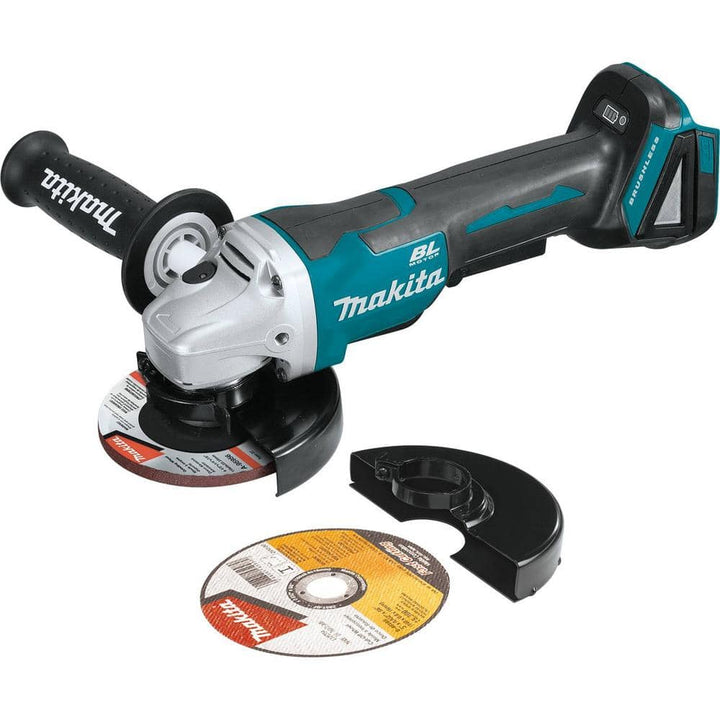 Makita 18V LXT Lithium‑Ion Brushless Cordless 4-1/2 in./5 in. Paddle Switch Cut‑Off/Angle Grinder (Tool‑Only)