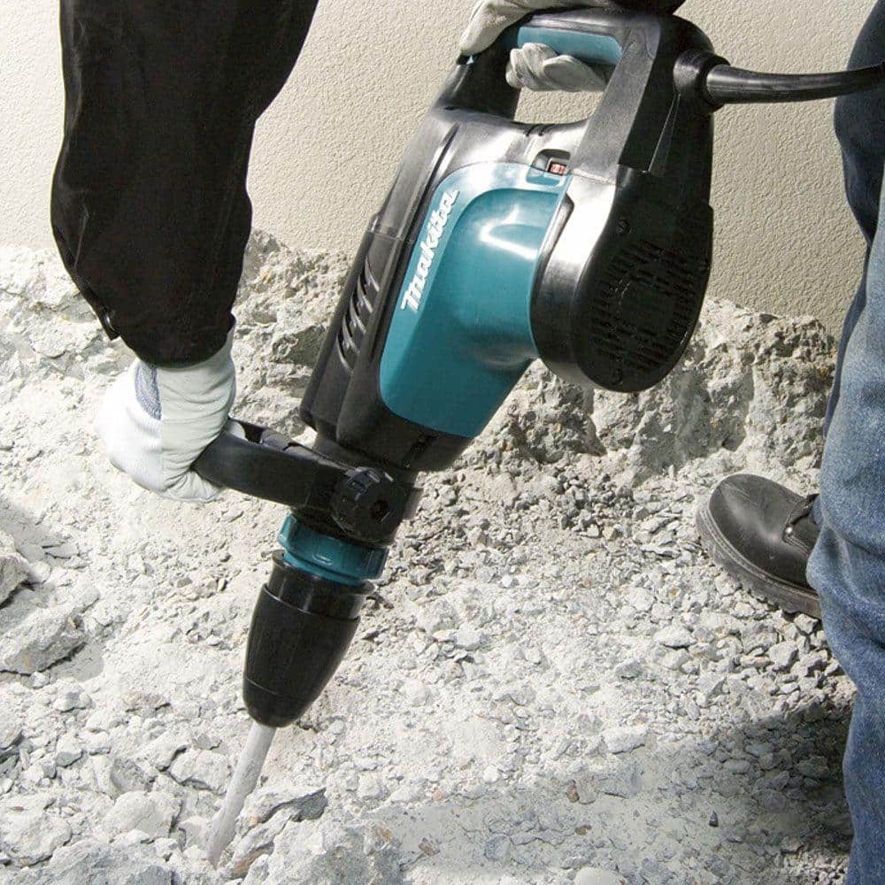Makita 14 Amp SDS-MAX Corded Variable Speed 20 lb. Demolition Hammer w/ Soft Start, Side Handle, Bull Point and Hard Case