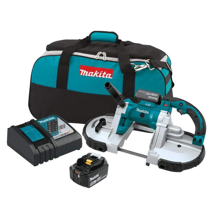 Makita 18V LXT 5.0Ah Lithium-Ion Cordless Portable Band Saw Kit (XBP02TX)