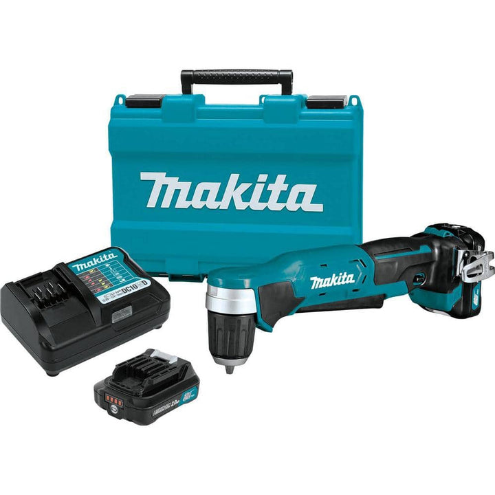 Makita 12V max CXT Lithium‑Ion Cordless 3/8 in. Right Angle Drill Kit (2.0 Ah)