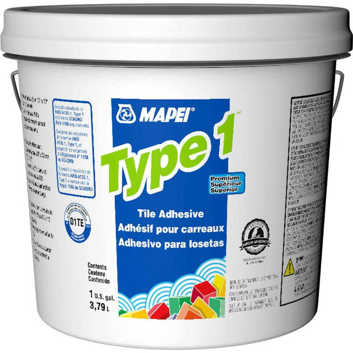 MAPEI Type 1 White Tile Adhesive, 1 Gallon