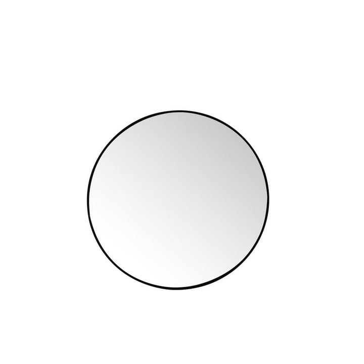 James Martin Vanities Rohe 30-inch Round Bathroom Vanity Mirror, Matte Black