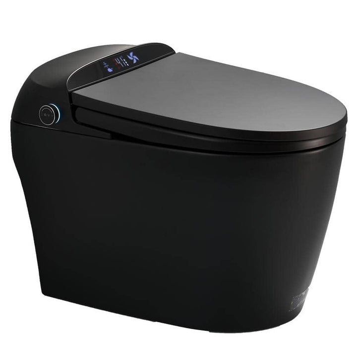 LORDEAR Smart Bidet Toilet with Digital Display, Dual Flush, Matte Black