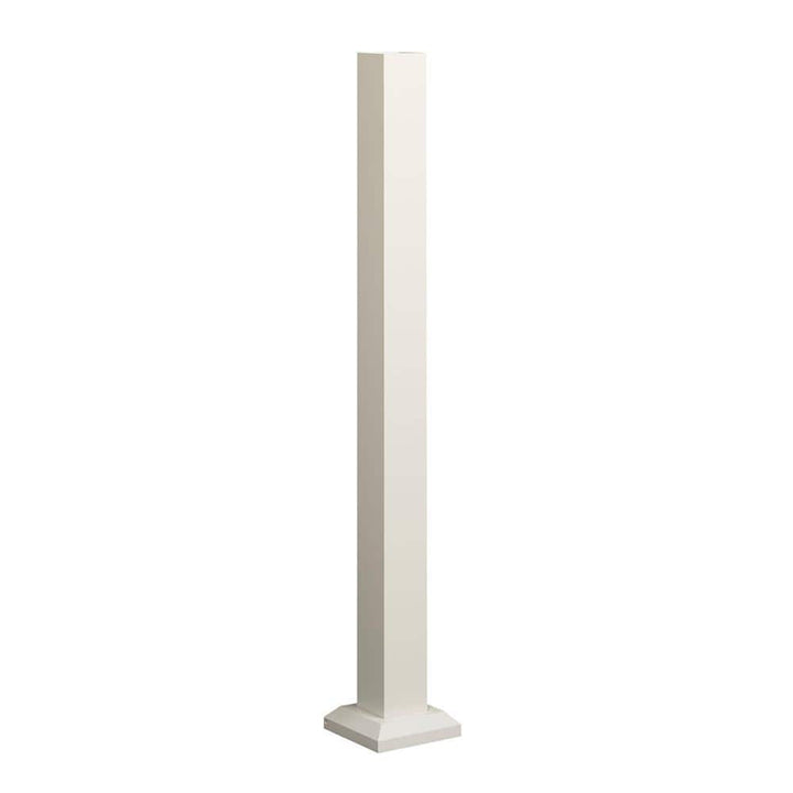 FORTRESS Al13 Home Railing 3-in x 39.5-in Aluminum Matte White Post