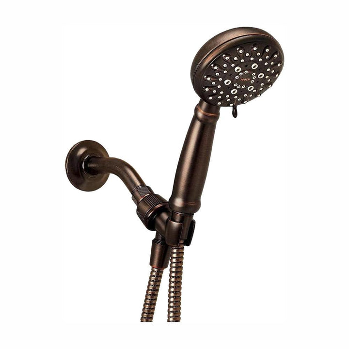 MOEN Banbury 5-Spray 4 in. Single Wall Mount Handheld Adjustable Shower Head in Mediterranean Bronze