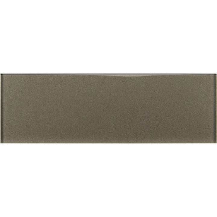 MSI Metallic 4 in. x 12 in. Glossy Glass Gray Subway Tile (5 sq. ft. / case)