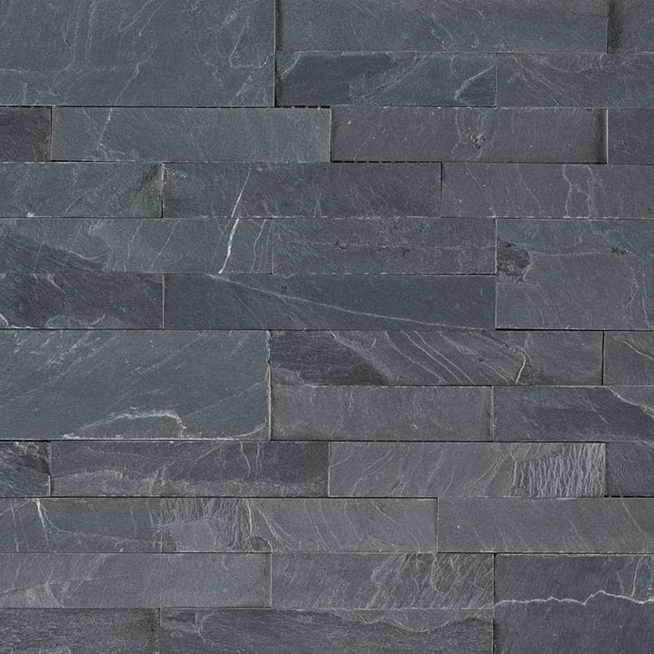 MSI Midnight Ash Veneer Peel and Stick 6 in. x 22 in. Honed Slate Wall Tile (13.80 sq. ft. / case)