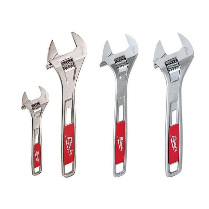 Milwaukee Adjustable Wrench Set, 4-Piece (6, 8, 10, 12 in.)