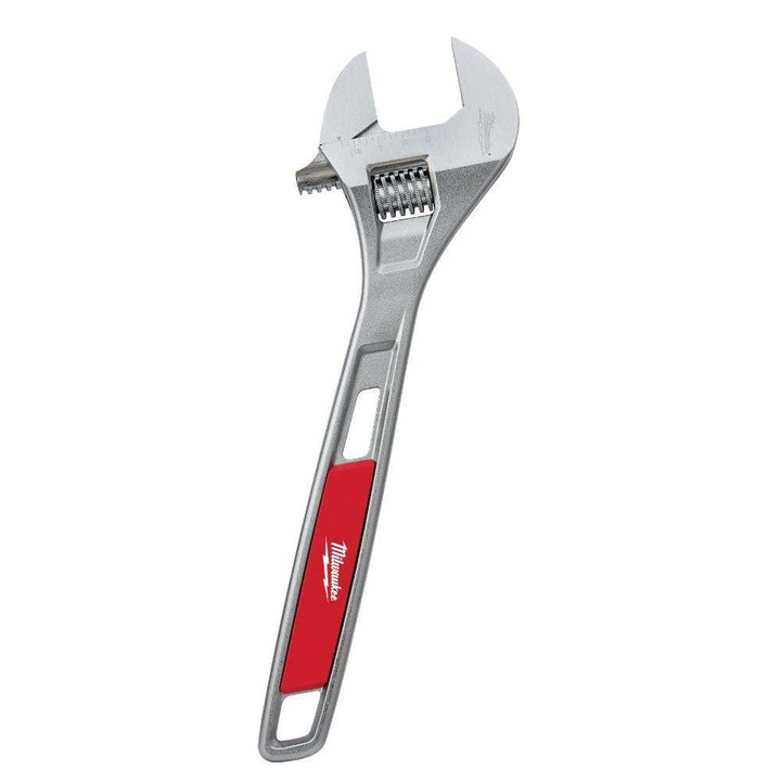 Milwaukee 12 in. Adjustable Wrench, Chrome-Plated Steel, 1-5/8 in. Jaw Capacity