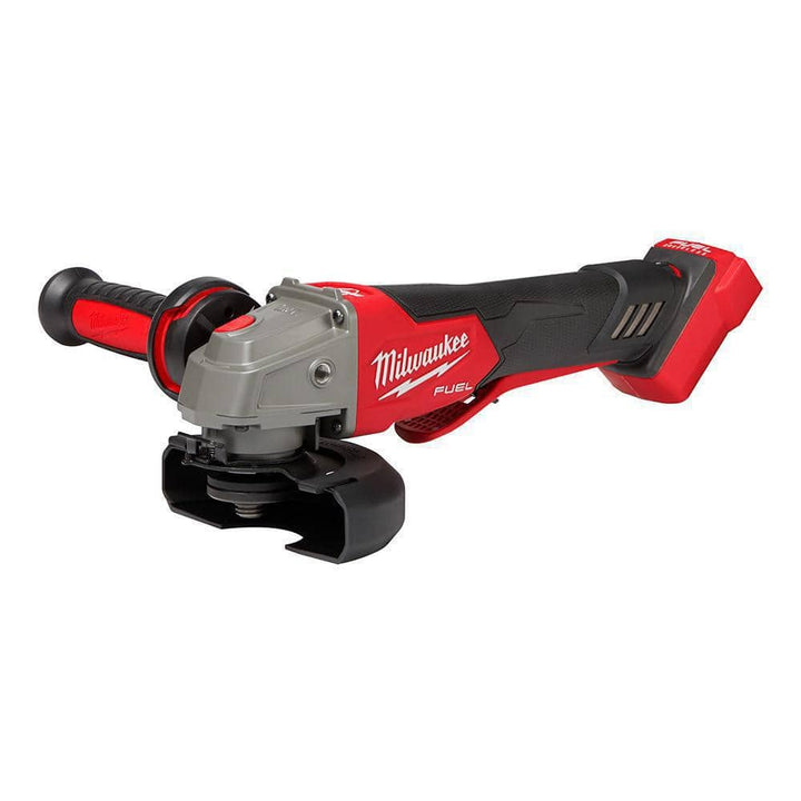 Milwaukee M18 FUEL 18V Brushless Cordless 4-1/2 in./5 in. Braking Angle Grinder Kit (2882-22 + 2888-20)