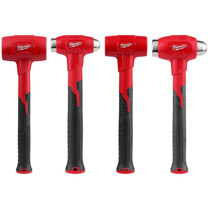 Milwaukee 48 oz., 16 oz., 28 oz., and 32 oz. Dead Blow Hammer Kit (4-Piece)