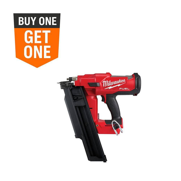 Milwaukee M18 FUEL 3-1/2 in. 18V 21° Brushless Cordless Framing Nailer, Tool-Only + 25 ft. Compact Auto-Lock Tape Measure