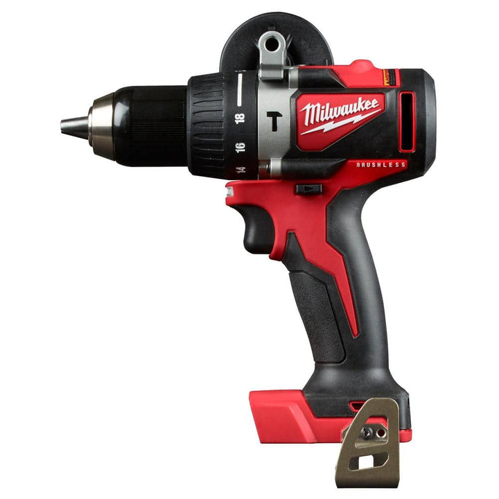 Milwaukee M18 18V Lithium-Ion Brushless Cordless 1/2 in. Compact Hammer Drill (Tool Only)