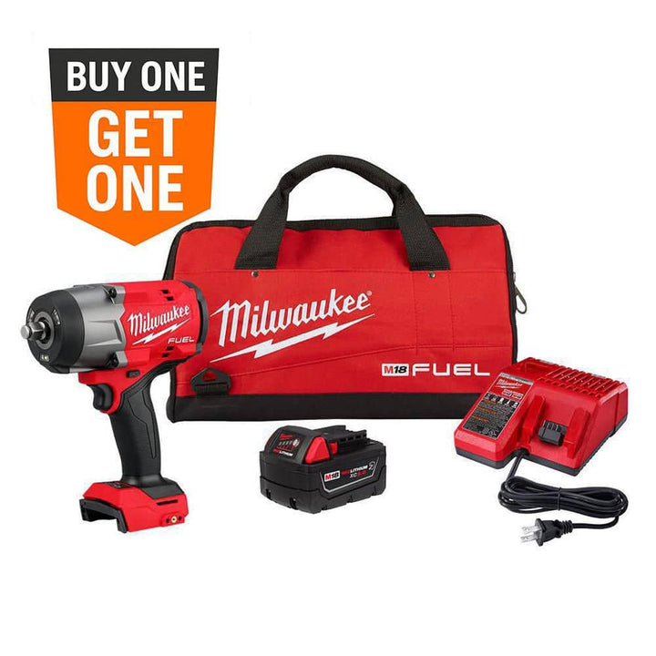 Milwaukee M18 FUEL 18V Brushless Cordless 1/2 in. Impact Wrench Kit w/ Friction Ring + Protective Boot