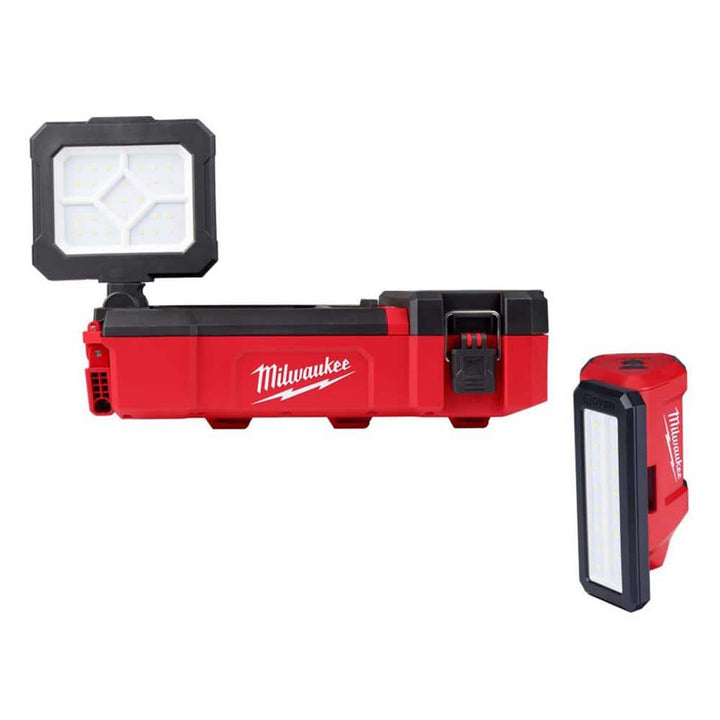 Milwaukee M12 12-Volt Lithium-Ion Cordless PACKOUT Flood Light with USB Charging and M12 Rover Light