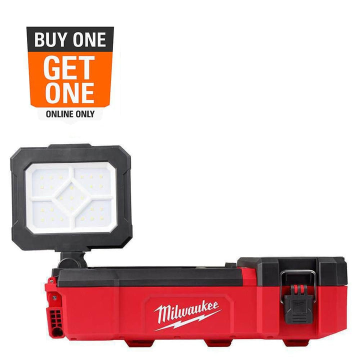 Milwaukee M12 12-Volt Lithium-Ion Cordless PACKOUT Flood Light with USB Charging and 30 oz. PACKOUT Tumbler