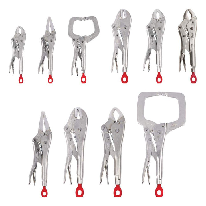 Milwaukee Torque Lock Locking Pliers Kit (10‑Piece) – Model 48-22-3690