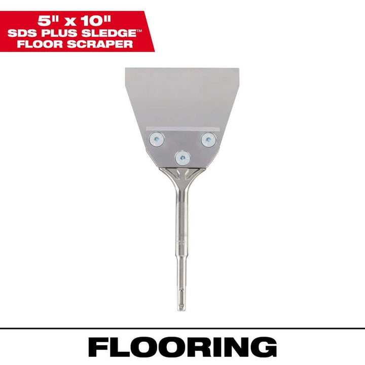 Milwaukee 4 in. x 10 in. SDS‑PLUS Hammer Steel Floor Scraper Chisel (48-62-6046)