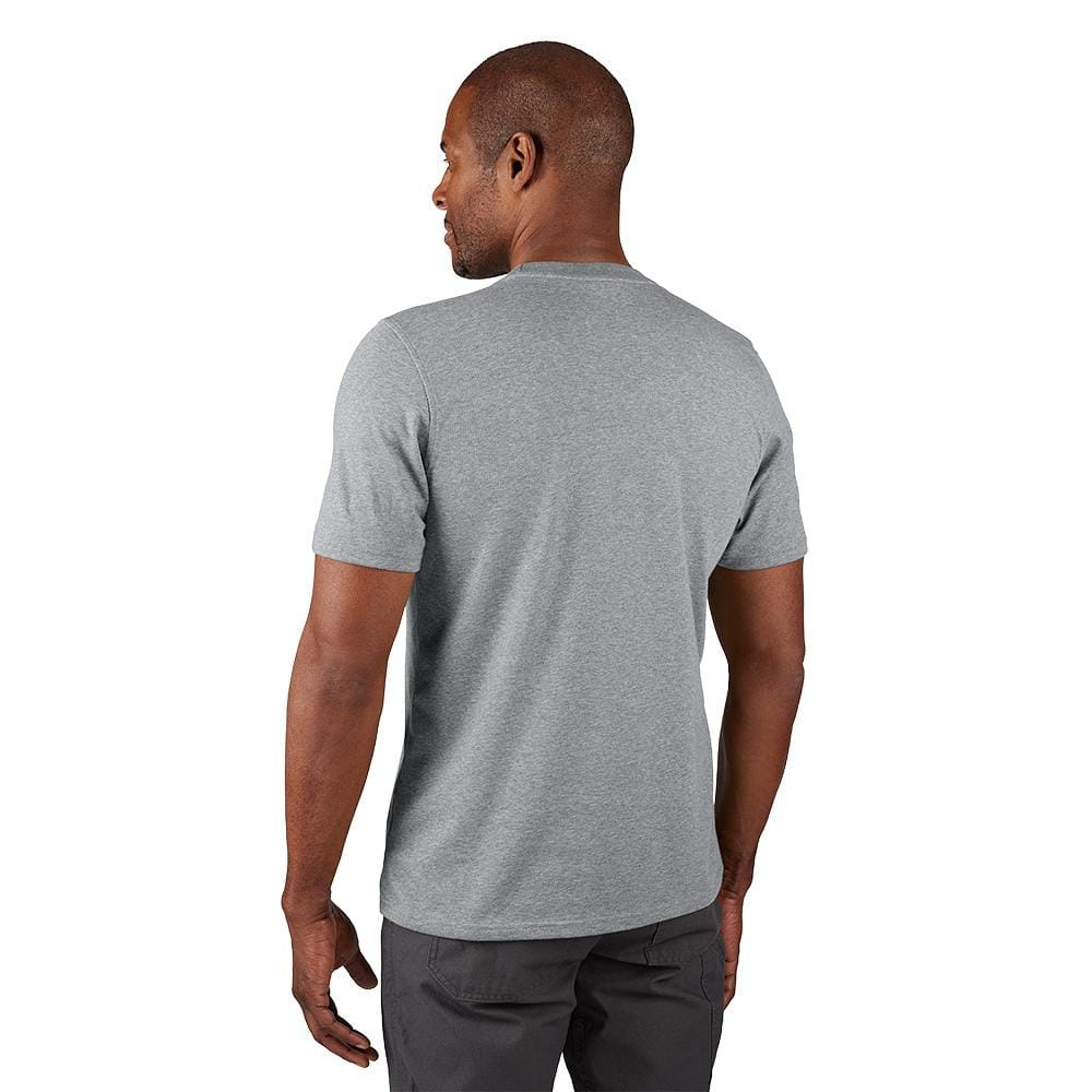 Milwaukee Men’s Large Gray Cotton/Polyester Short-Sleeve Hybrid Work T-Shirt (3-Pack)