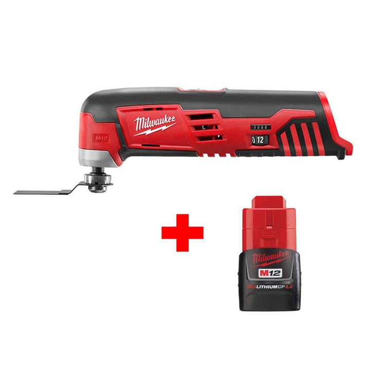 Milwaukee M12 12-Volt Lithium-Ion Cordless Oscillating Multi-Tool Kit with 2.0Ah Battery (Model 2426-20 + 48-11-2420)