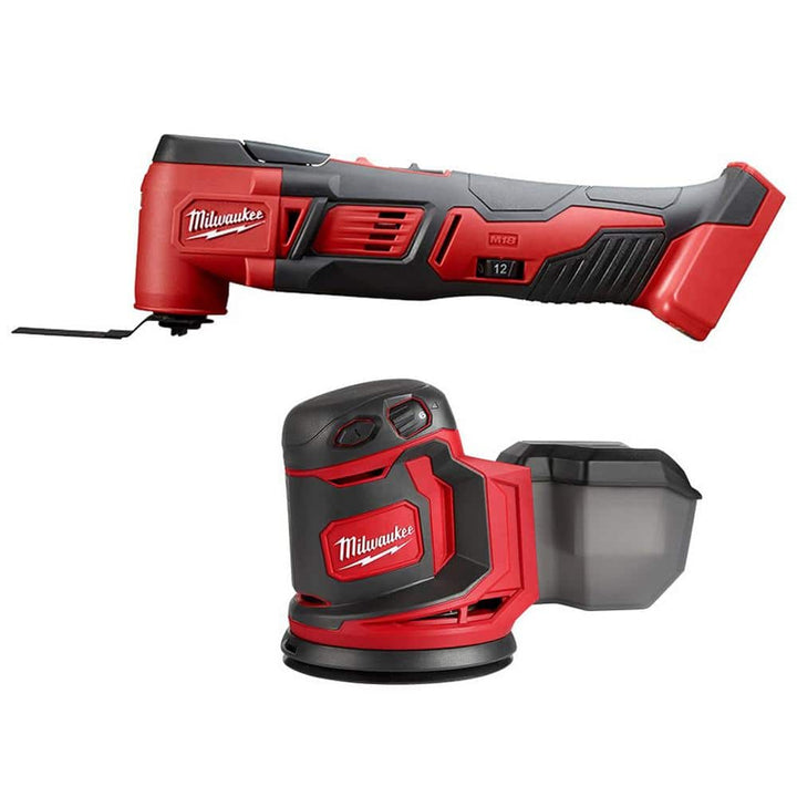 Milwaukee M18 18V Lithium-Ion Cordless Oscillating Multi-Tool with Random Orbit Sander, Tool-Only