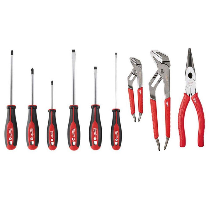 Milwaukee 9-Piece Pliers and Screwdriver Set