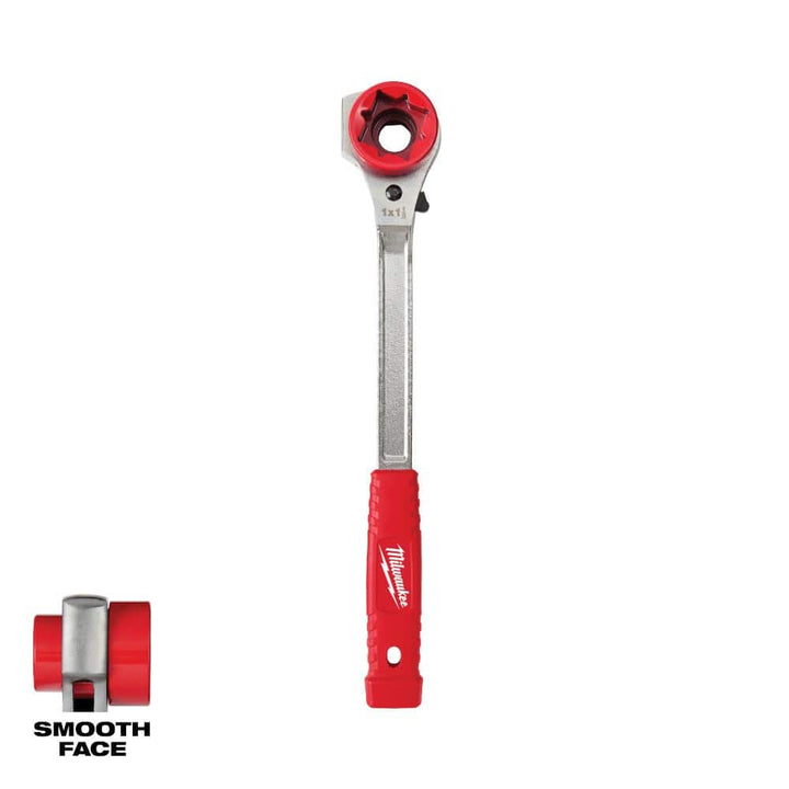 Milwaukee Lineman's High-Leverage Ratcheting Wrench with Milled Strike Face, 13.5 in.