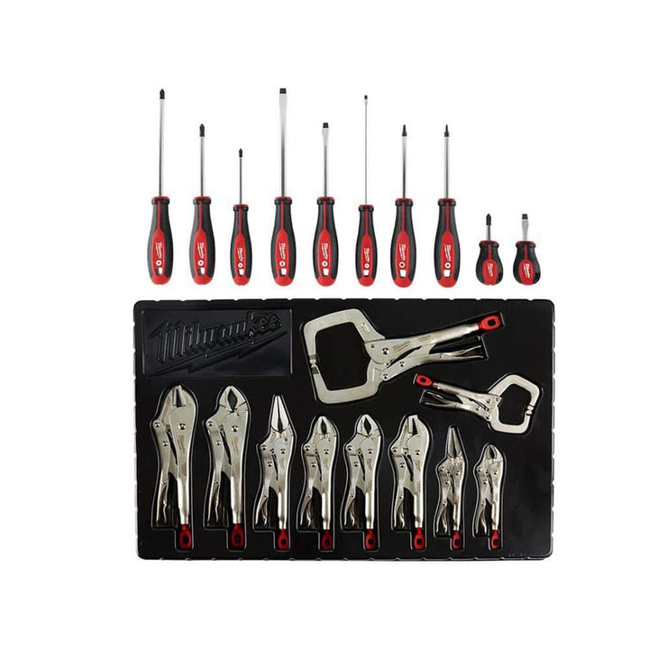 Milwaukee Combination Screwdriver and TORQUE LOCK Locking Pliers Kit (20-Piece)