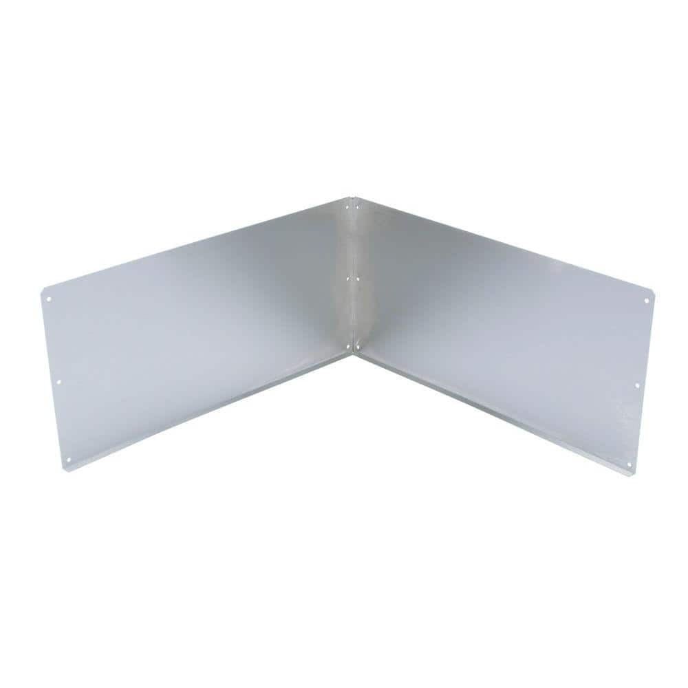MUSTEE Duraguard Stainless Steel Wall Guards for Mop Basin, 12 x 24 in, Model 67.2424