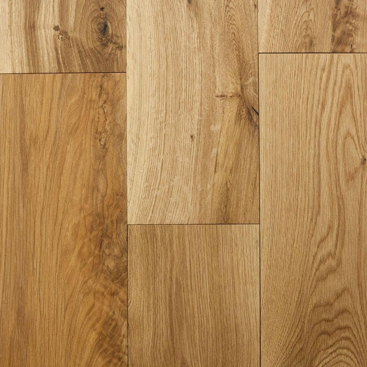 Blue Ridge Hardwood Flooring Castlebury Natural White Oak 3/8 in. T x 6 in. W Click Lock Brushed Engineered Hardwood Flooring (26.5 sq. ft./Case)