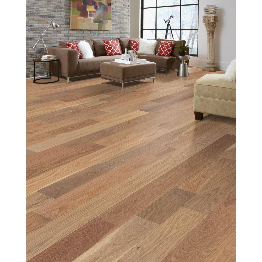 Unbranded Natural White Oak 1/2 in. T x 5.2 in. W Click Lock Smooth Engineered Hardwood Flooring (28.2 sq.ft./case)