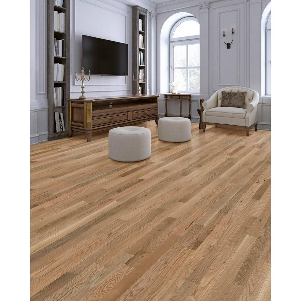 CENTURY FLOORING Natural Oak 3/4 in. W Thick x 3.25 in. Wide x Random Length Solid White Oak Hardwood Flooring (27.00 sq. ft./case)