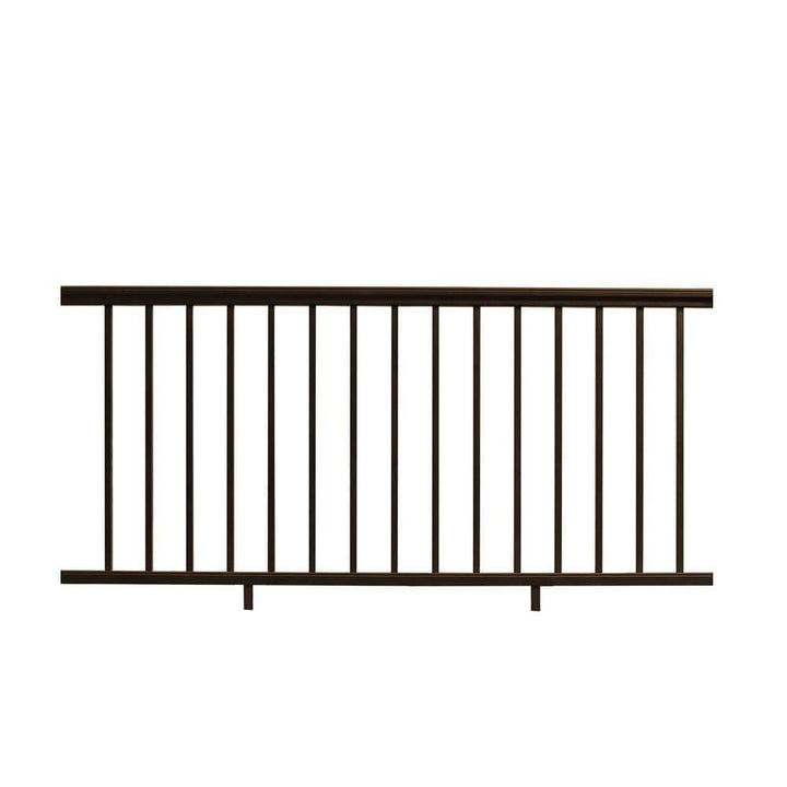 NewTechWood Allure 96 in. x 42 in. Bronze Aluminum Preassembled Railing Kit