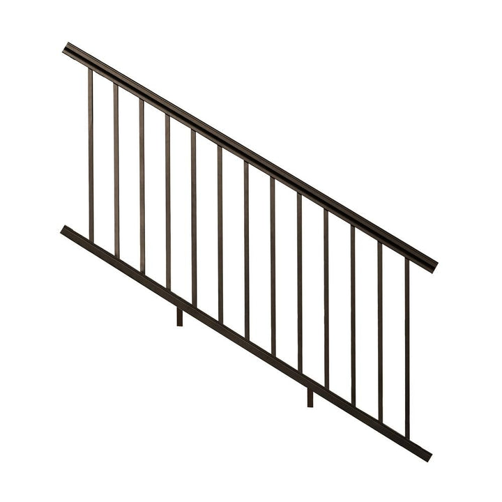 NewTechWood Allure 96 in. x 36 in. Bronze Aluminum Preassembled Stair Railing Kit