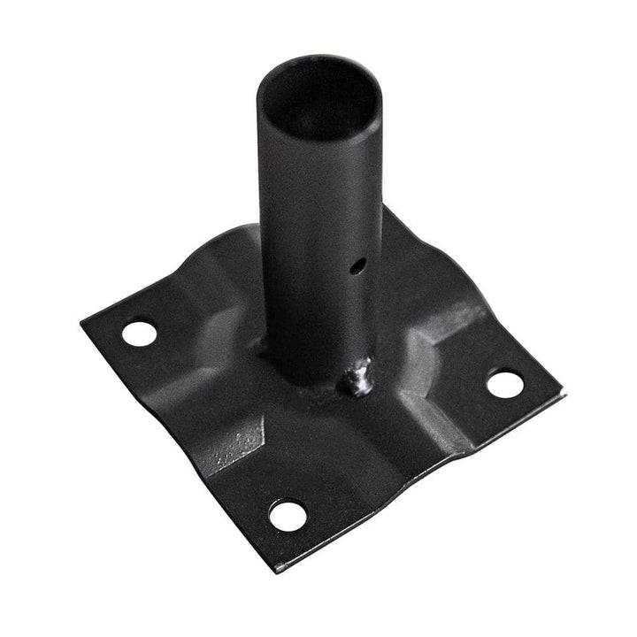 NUVO IRON Quick Fence Series 3 in. x 3 in. Metal Surface Fence Mount Plate