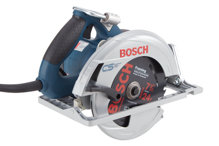 Bosch 15 Amp 7-1/4 in. Corded Circular Saw with 24-Tooth Carbide Blade and Carrying Bag, CS10