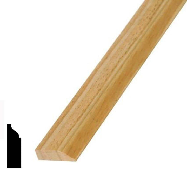 Alexandria Moulding 7/16 in. D x 1-3/8 in. W x 84 in. L Oak Wood Colonial Stop Moulding Pack (10-Pack)