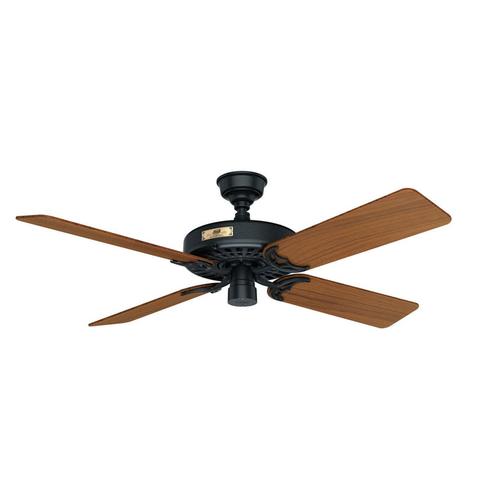 Hunter Original 52-in Antique Black Indoor/Outdoor Ceiling Fan (5-Blade)