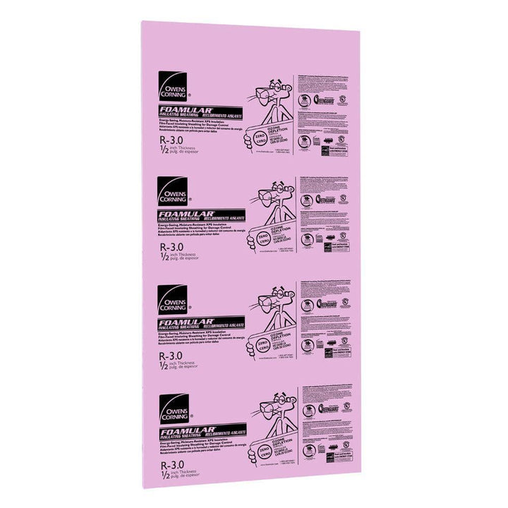 Owens Corning FOAMULAR 250 R-4 XPS Foam Board Insulation, 3/4 in. x 4 ft. x 8 ft., Tongue & Groove Edge (25 psi)