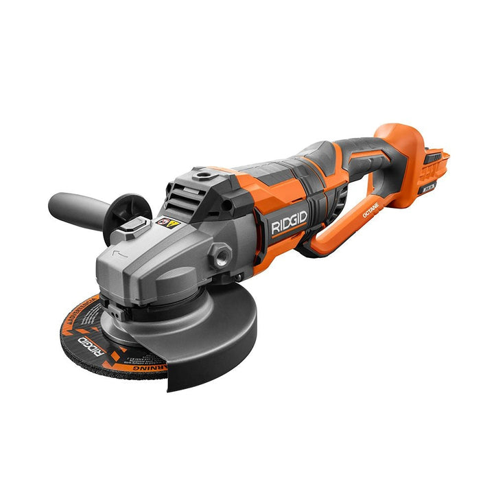 RIDGID 18V OCTANE Cordless Brushless 7 in. Dual Angle Grinder Kit with (1) OCTANE Bluetooth 3.0Ah Battery and Charger