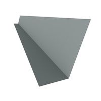 Galvanized Nosing Grip Flashing 28 Gauge 1 in. x 2 in. White (GNG812WH)