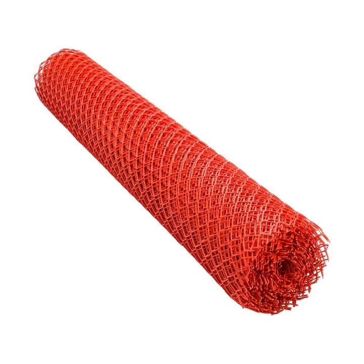 PEAK 50 ft. L x 48 in. H PVC Vinyl Safety Fence in Orange with 1-1/2 in. x 1-1/2 in. Mesh Size Garden Fence
