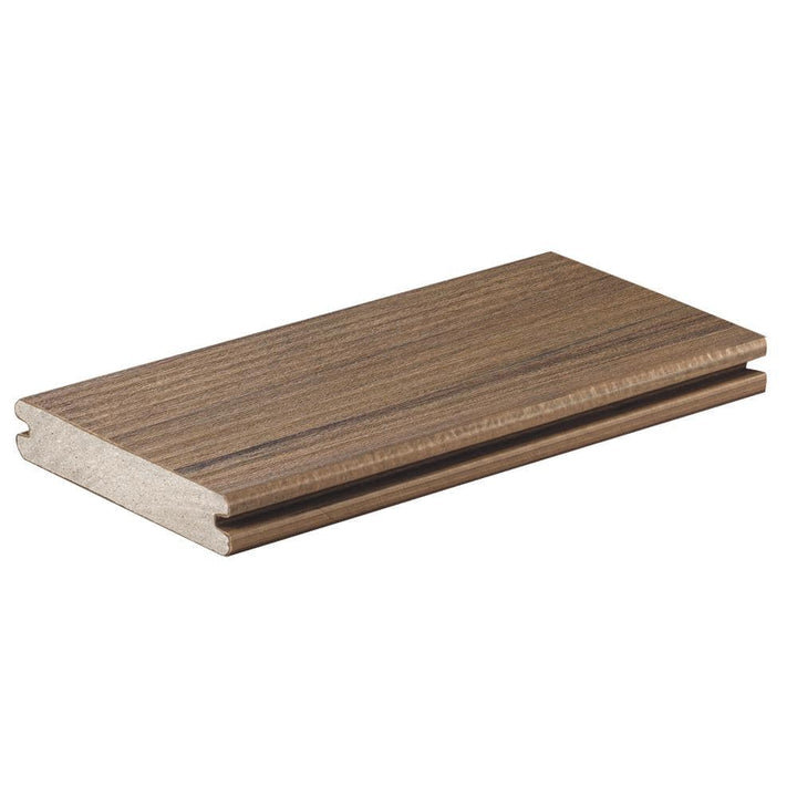 TimberTech Composite Legacy 1 in. x 6 in. x 1 ft. Grooved Pecan Composite Sample (Actual: 0.94 in. x 5.36 in. x 1 ft)