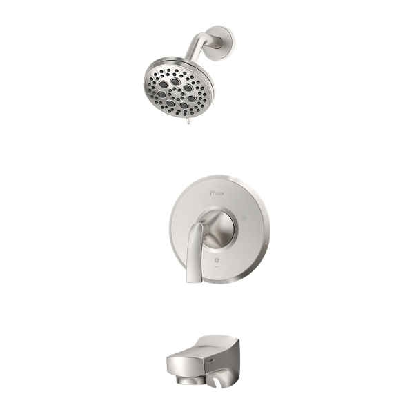 Pfister Karci 1-Handle Tub & Shower Faucet Trim with Valve, Spot Defense Brushed Nickel (8P8-WS2-KASGS)