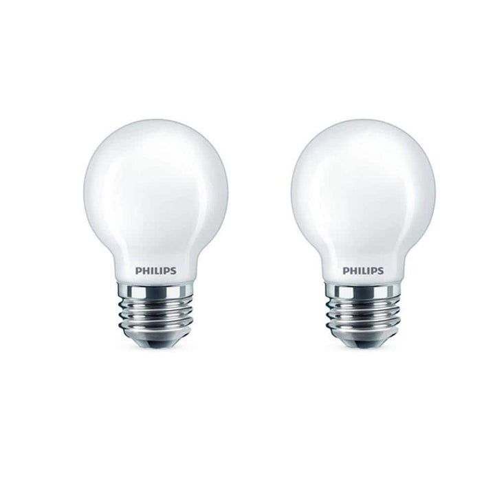 Philips 40-Watt Equivalent G16.5 Dimmable LED Light Bulb, Soft White Globe, 300 Lumens (2-Pack)