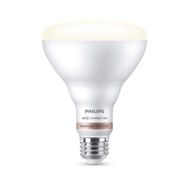 Philips Soft White BR30 LED 65-Watt Equivalent Dimmable Smart Wi‑Fi WiZ Connected Wireless Light Bulb